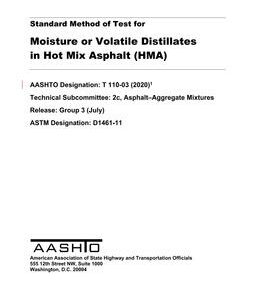 AASHTO T 110
