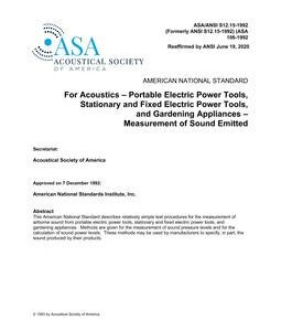 ASA S12.15