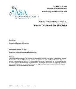 ASA S3.25
