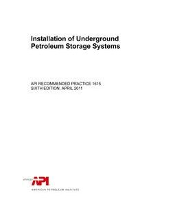 API RP 1615 (R2020)