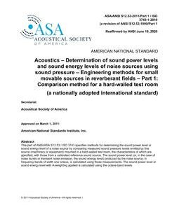 ASA S12.53 Part 1