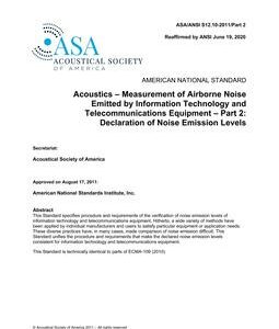 ASA S12.10 Part 2