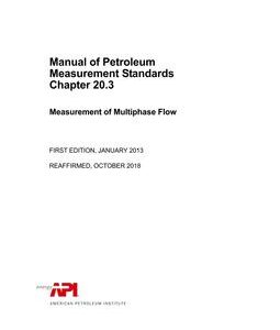 API MPMS Chapter 20.3 (R2018)
