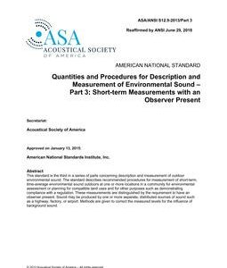 ASA S12.9 Part 3