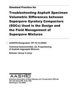 AASHTO PP 76