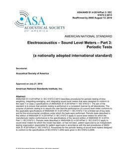 ASA S1.4 Part 3