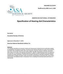 ASA S3.22