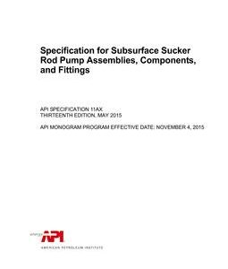 API Spec 11AX