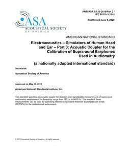 ASA S3.55 Part 3