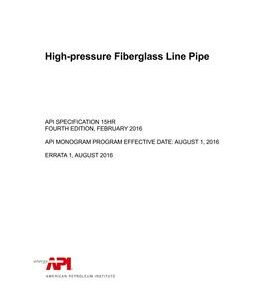 API Spec 15HR (R2021)