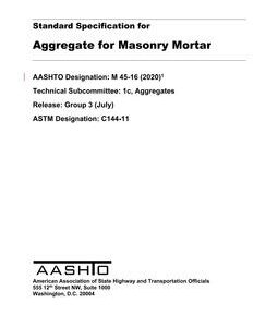 AASHTO M 45