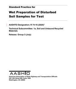 AASHTO R 74