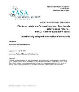 ASA S1.11 Part 2