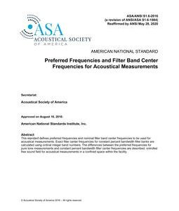 ASA S1.6