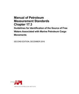 API MPMS Chapter 17.3 (R2021)