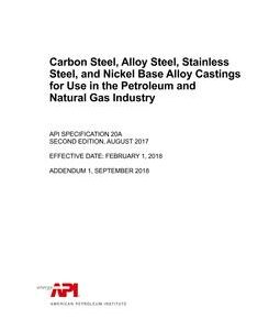API Spec 20A