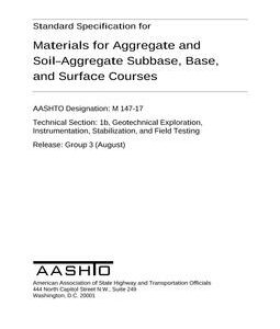 AASHTO M 147