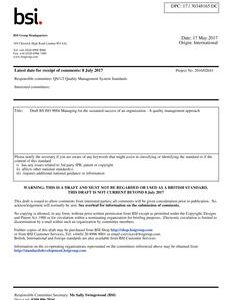 BS ISO/DIS 9004.1