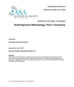 ASA S2.75 Part 2