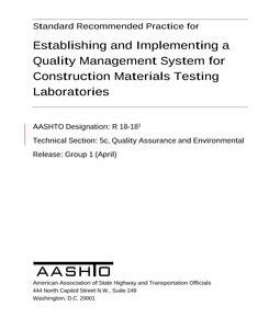 AASHTO R 18