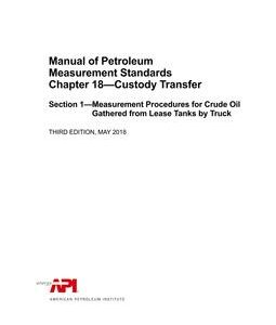 API MPMS Chapter 18.1