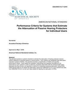 ASA S12.71
