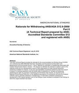 ASA TR S12.9 Part 6