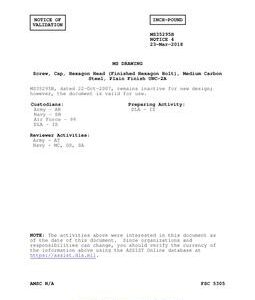 MIL MS35295B Notice 4 - Validation 3
