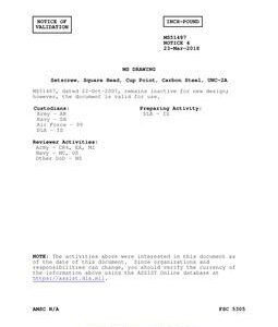MIL MS51487 Notice 4 - Validation 3