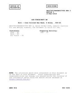 MIL AN107801THRUAN107900-3 Notice 3 - Validation 3