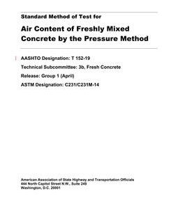AASHTO T 152
