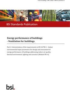 BS PD CEN/TR 16798-2