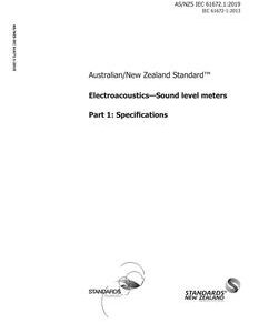 AS/NZS IEC 61672.1