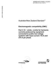 AS/NZS IEC 61000.3.12