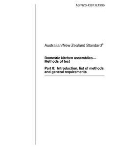 AS/NZS 4387.0