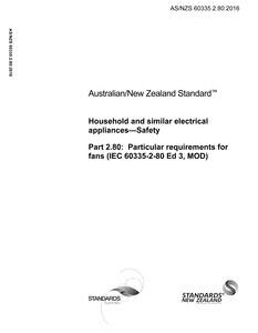 AS/NZS 60335.2.80
