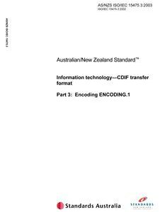 AS/NZS ISO/IEC 15475.3