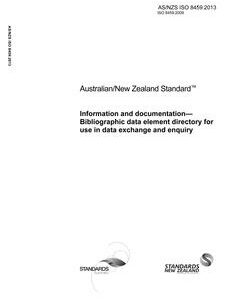 AS/NZS ISO 8459