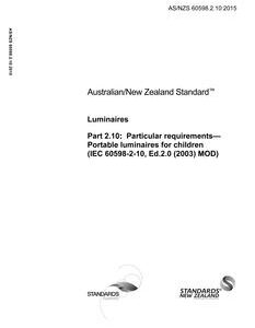 AS/NZS 60598.2.10