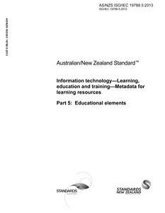 AS/NZS ISO/IEC 19788.5