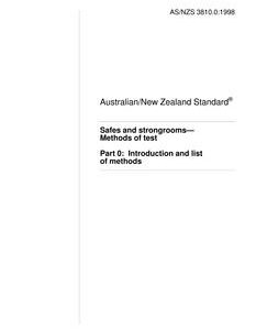 AS/NZS 3810.0