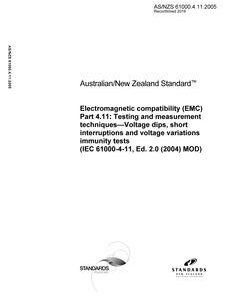 AS/NZS 61000.4.11