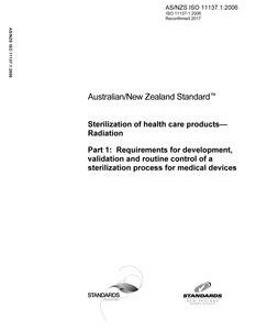 AS/NZS ISO 11137.1