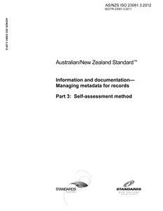 AS/NZS ISO 23081.3