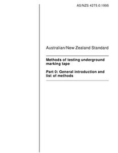 AS/NZS 4275.0