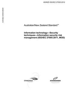 AS/NZS ISO/IEC 27005