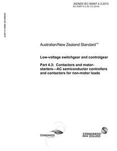 AS/NZS IEC 60947.4.3