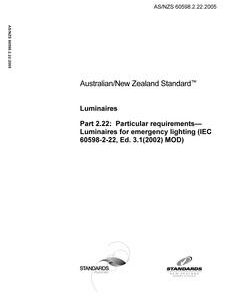AS/NZS 60598.2.22