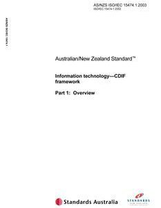 AS/NZS ISO/IEC 15474.1