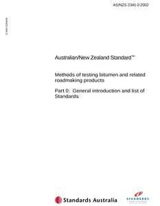 AS/NZS 2341.0
